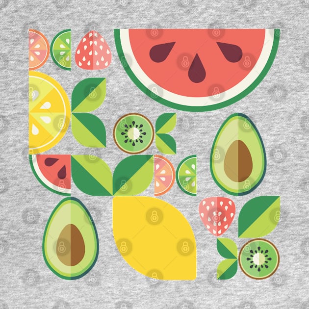 Fruits and leaves pattern by AnnArtshock